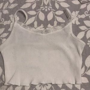 White lace tank top!